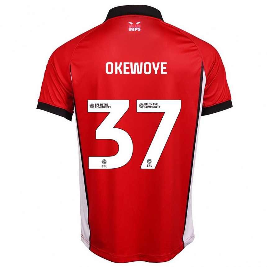 ילדים כדורגל גובולן אוקווואה #37 אדום לבן ג'רזי ביתית 2025/26