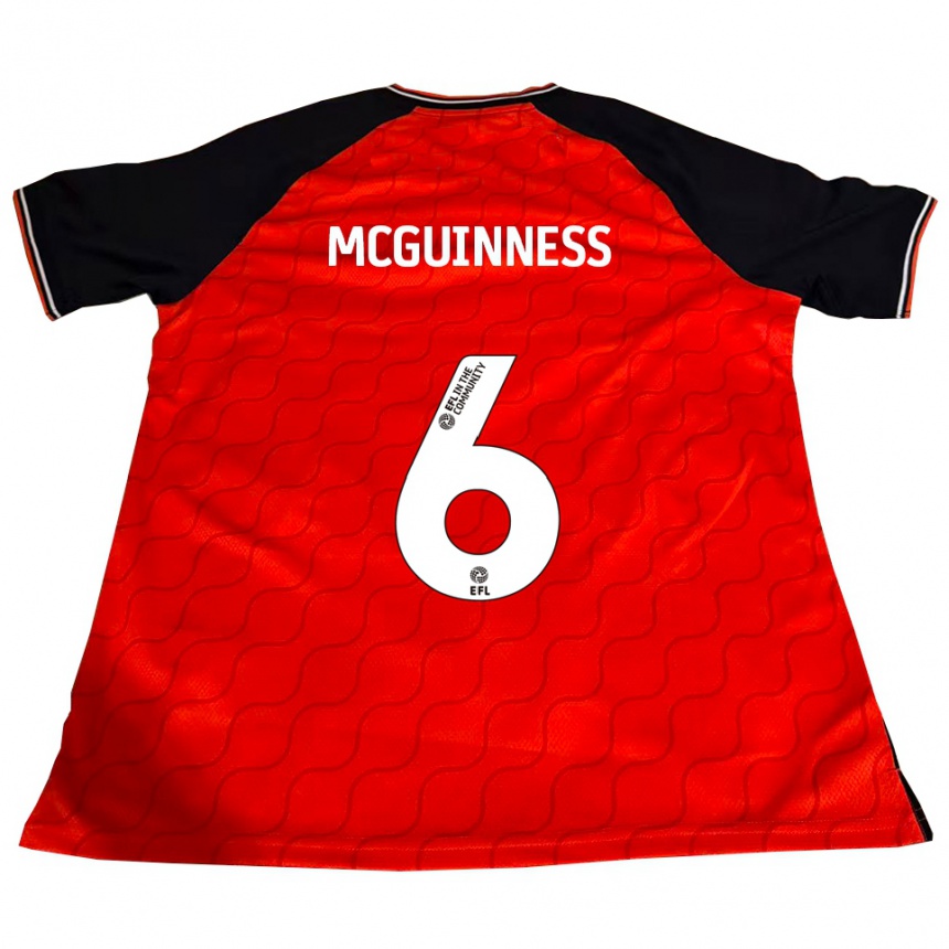 ילדים כדורגל מארק מקגינס #6 כתום שחור לבן ג'רזי ביתית 2025/26 ילדים כדורגל מארק מקגינס #6 כתום שחור לבן ג'רזי ביתית 2025/26