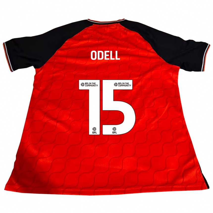 ילדים כדורגל ג'וש אודל #15 כתום שחור לבן ג'רזי ביתית 2025/26 ילדים כדורגל ג'וש אודל #15 כתום שחור לבן ג'רזי ביתית 2025/26