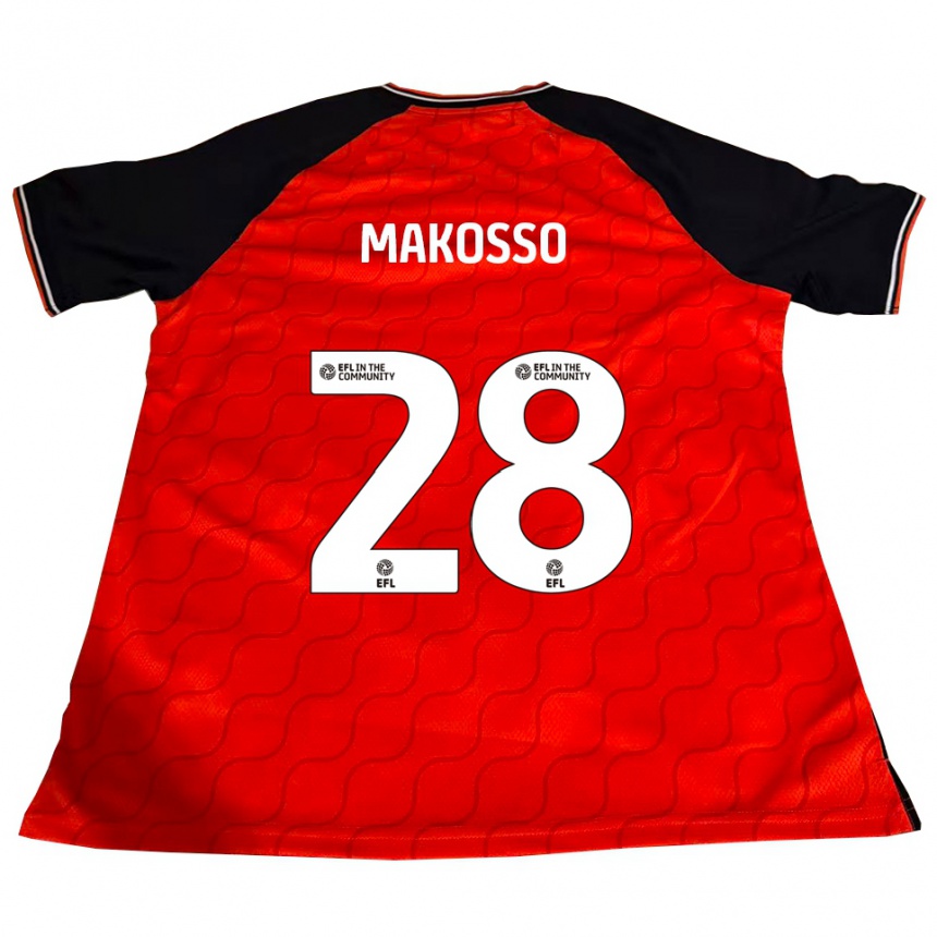 ילדים כדורגל כרייסט מקוסו #28 כתום שחור לבן ג'רזי ביתית 2025/26