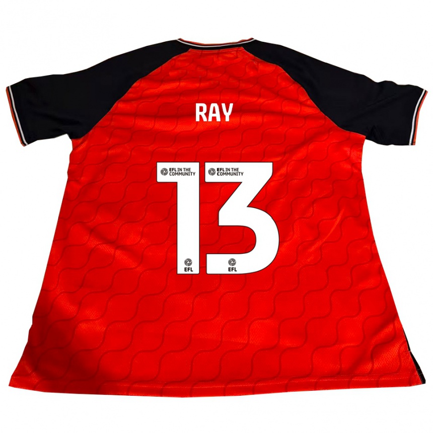 ילדים כדורגל Celine Ray #13 כתום שחור לבן ג'רזי ביתית 2025/26