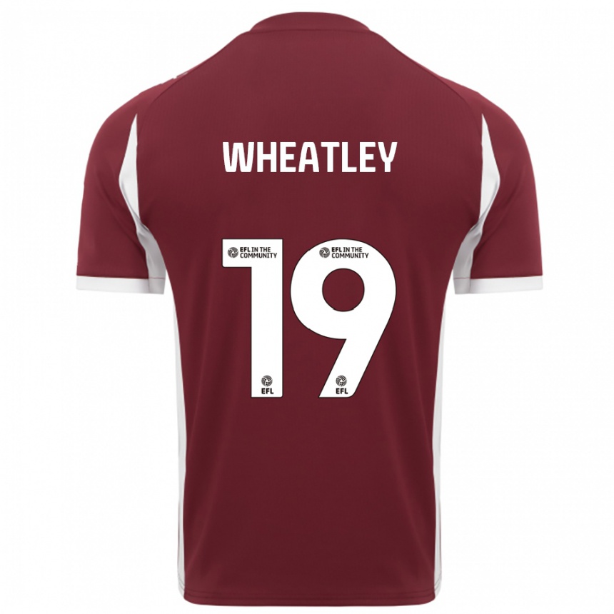 ילדים כדורגל אית׳ן ג׳וסף ויטלי #19 בורדו לבן ג'רזי ביתית 2025/26