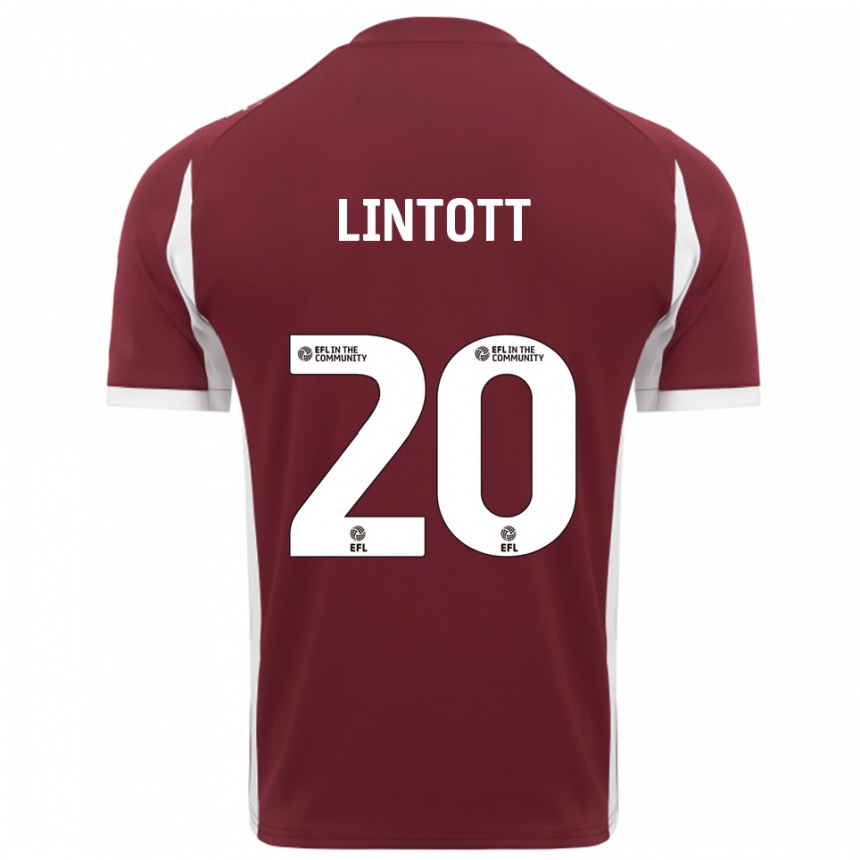 ילדים כדורגל הארווי לינטוט #20 בורדו לבן ג'רזי ביתית 2025/26