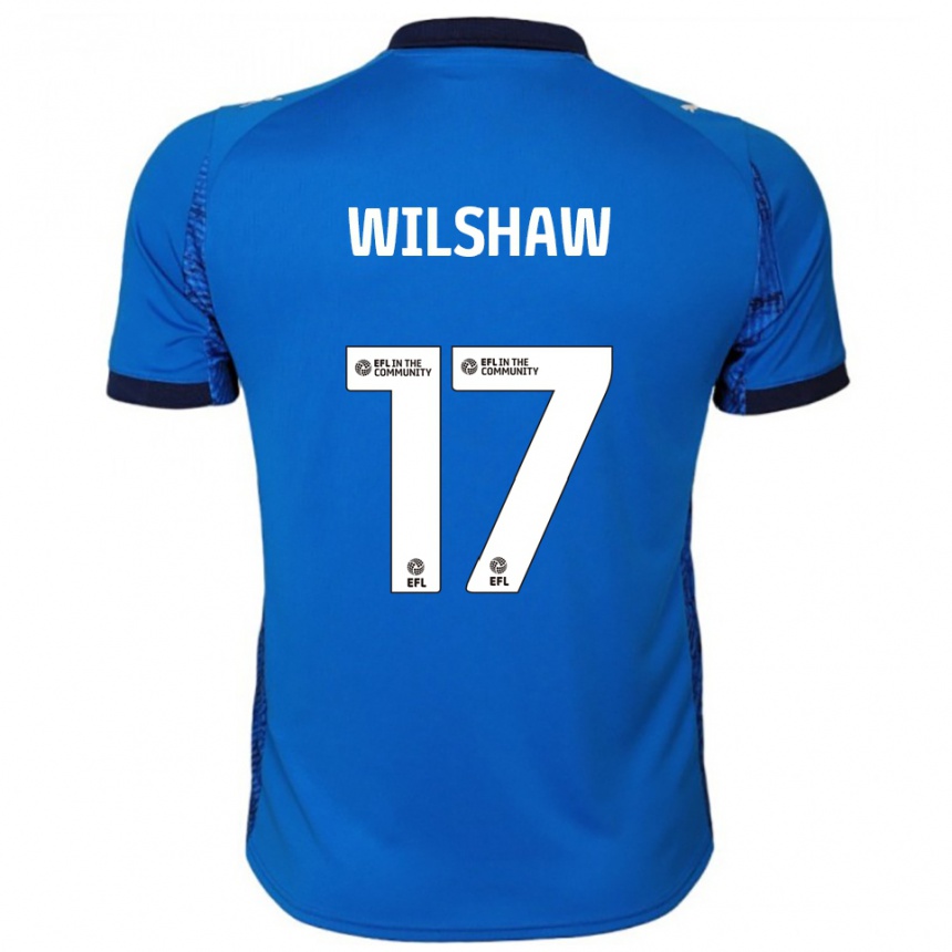 ילדים כדורגל Lauren Wilshaw #17 כחול לבן ג'רזי ביתית 2025/26