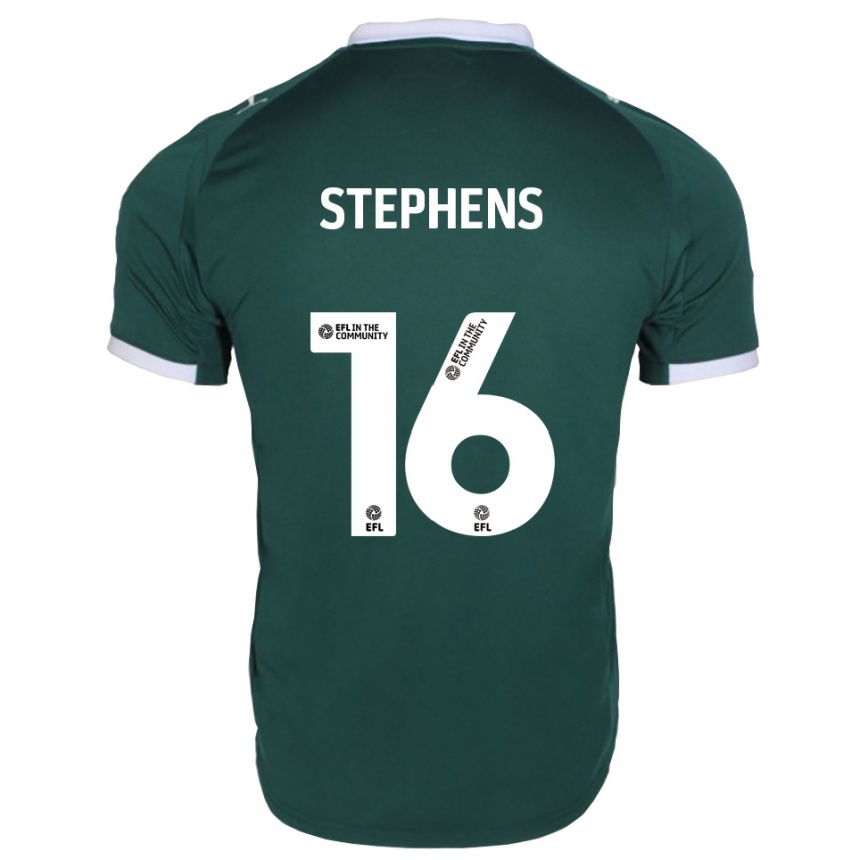 ילדים כדורגל Ella Stephens #16 ירוק לבן ג'רזי ביתית 2025/26