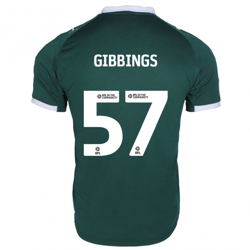 ילדים כדורגל קול גיבינגס #57 ירוק לבן ג'רזי ביתית 2025/26