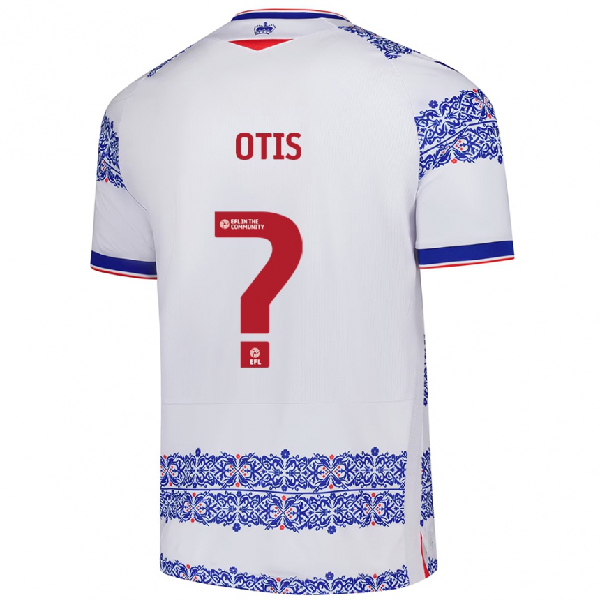 ילדים כדורגל לואיס אוטיס #0 לבן כחול ג'רזי ביתית 2025/26