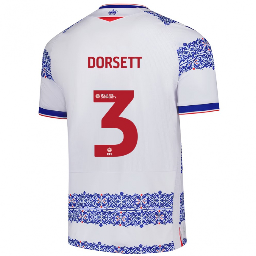 ילדים כדורגל יריאל דורסט #3 לבן כחול ג'רזי ביתית 2025/26 ילדים כדורגל יריאל דורסט #3 לבן כחול ג'רזי ביתית 2025/26