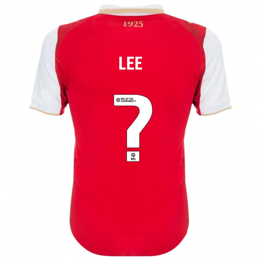 ילדים כדורגל Cohen Lee #0 אדום לבן ג'רזי ביתית 2025/26