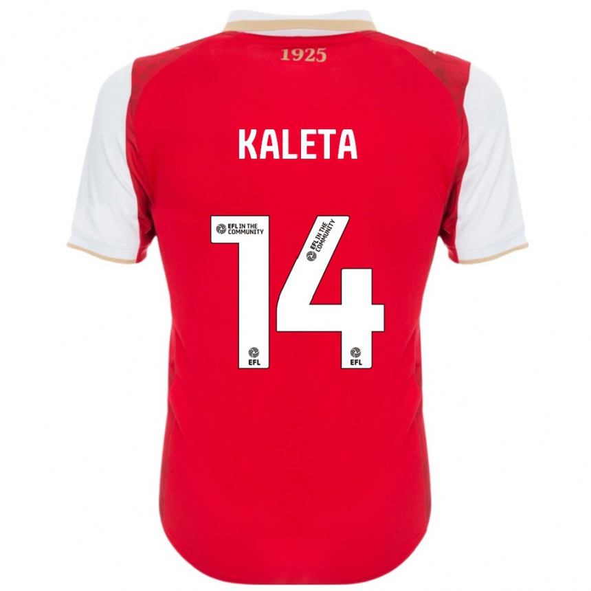 ילדים כדורגל מרווין קלטה #14 אדום לבן ג'רזי ביתית 2025/26