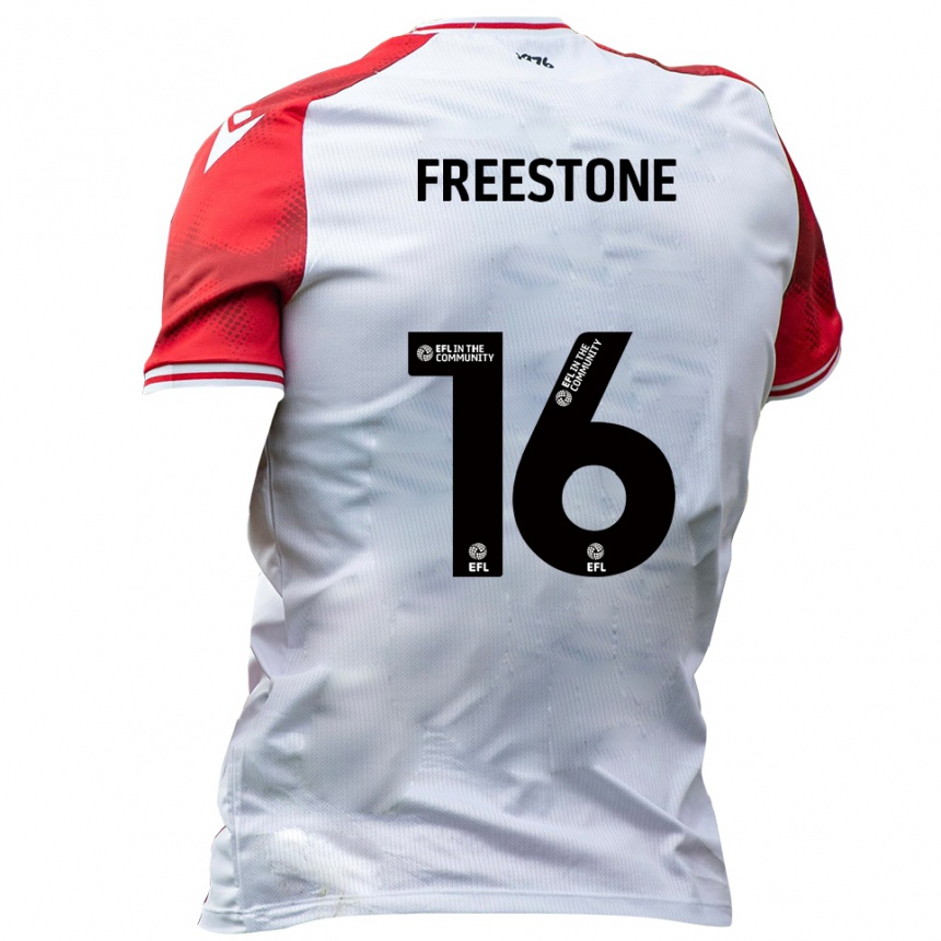 ילדים כדורגל לואיס פריסטון #16 לבן אדום ג'רזי ביתית 2025/26