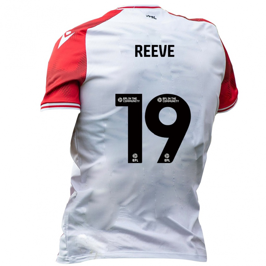 ילדים כדורגל Oliver Reeve #19 לבן אדום ג'רזי ביתית 2025/26