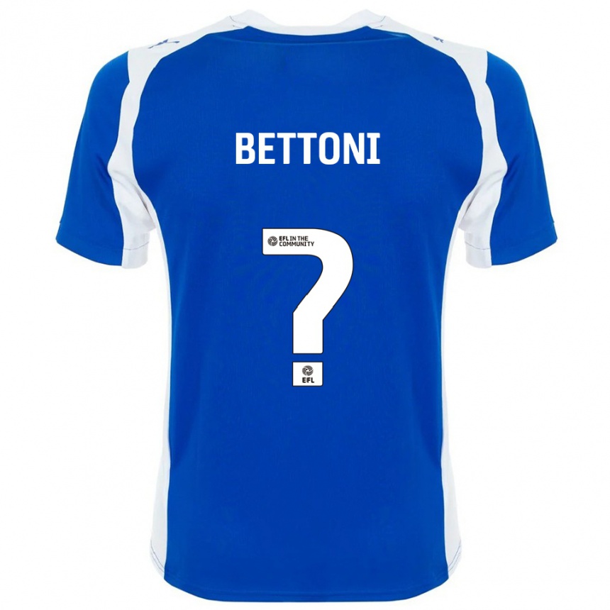 ילדים כדורגל Harrison Bettoni #0 כחול לבן ג'רזי ביתית 2025/26