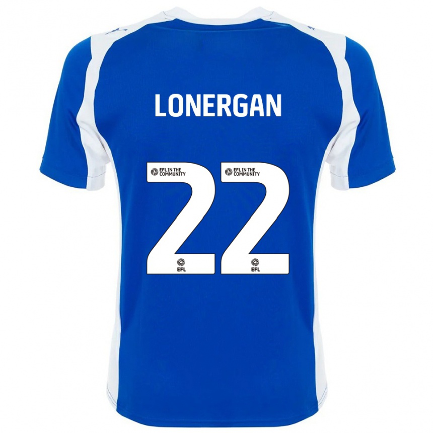 ילדים כדורגל אנדי לונרגן #22 כחול לבן ג'רזי ביתית 2025/26