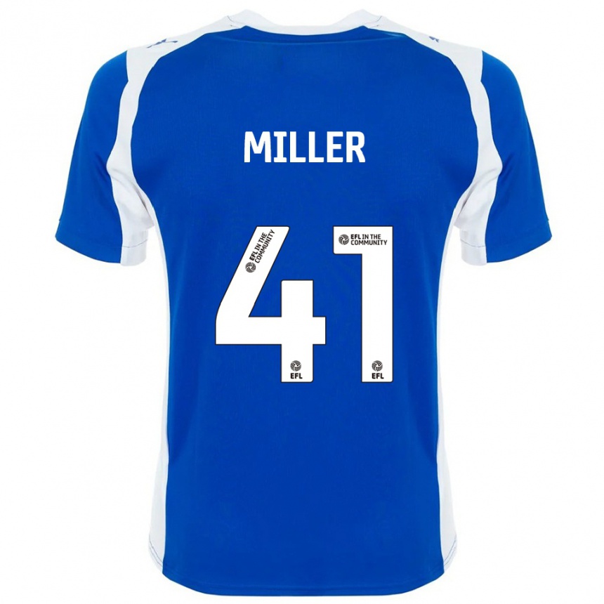 ילדים כדורגל K'marni Miller #41 כחול לבן ג'רזי ביתית 2025/26