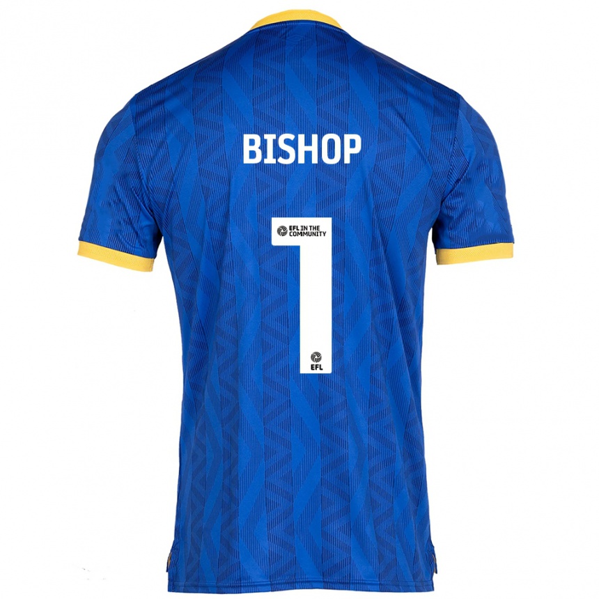 ילדים כדורגל ניית׳ן בישופ #1 כחול נייבי צהוב ג'רזי ביתית 2025/26