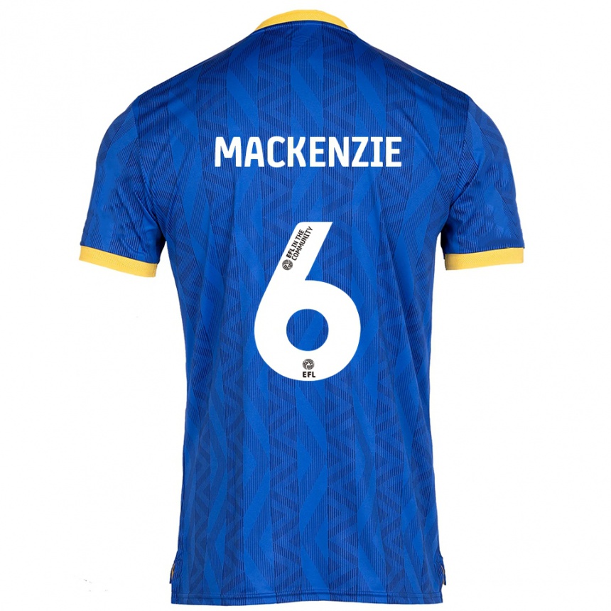 ילדים כדורגל Hannah Mackenzie #6 כחול נייבי צהוב ג'רזי ביתית 2025/26