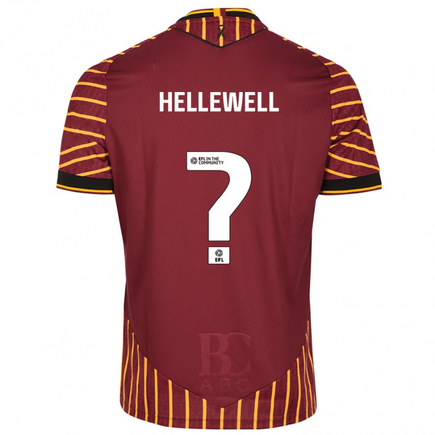 ילדים כדורגל Catriona Hellewell #0 כתום בורדו ג'רזי ביתית 2025/26