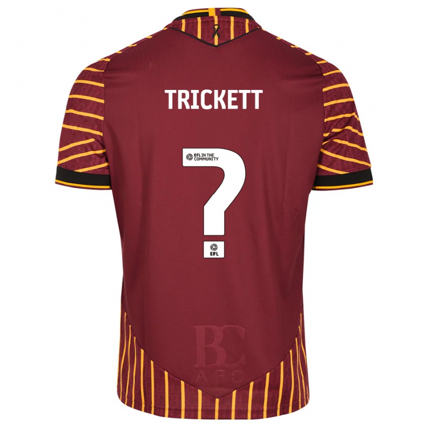 ילדים כדורגל Daniella Trickett #0 כתום בורדו ג'רזי ביתית 2025/26