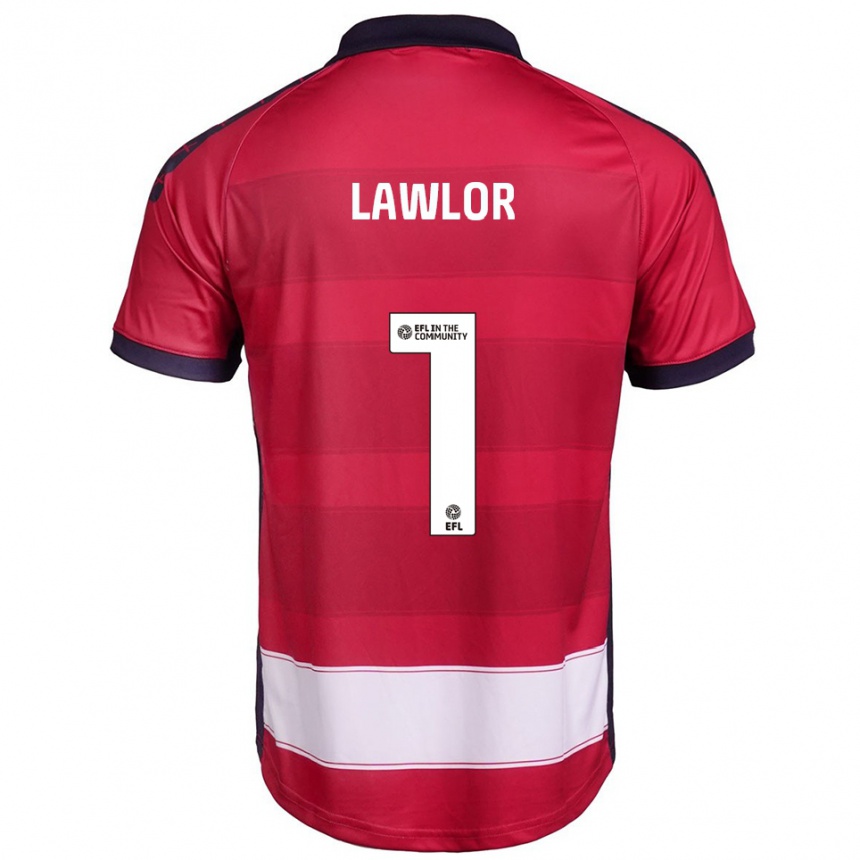 ילדים כדורגל איאן לאולור #1 אדום לבן ג'רזי ביתית 2025/26