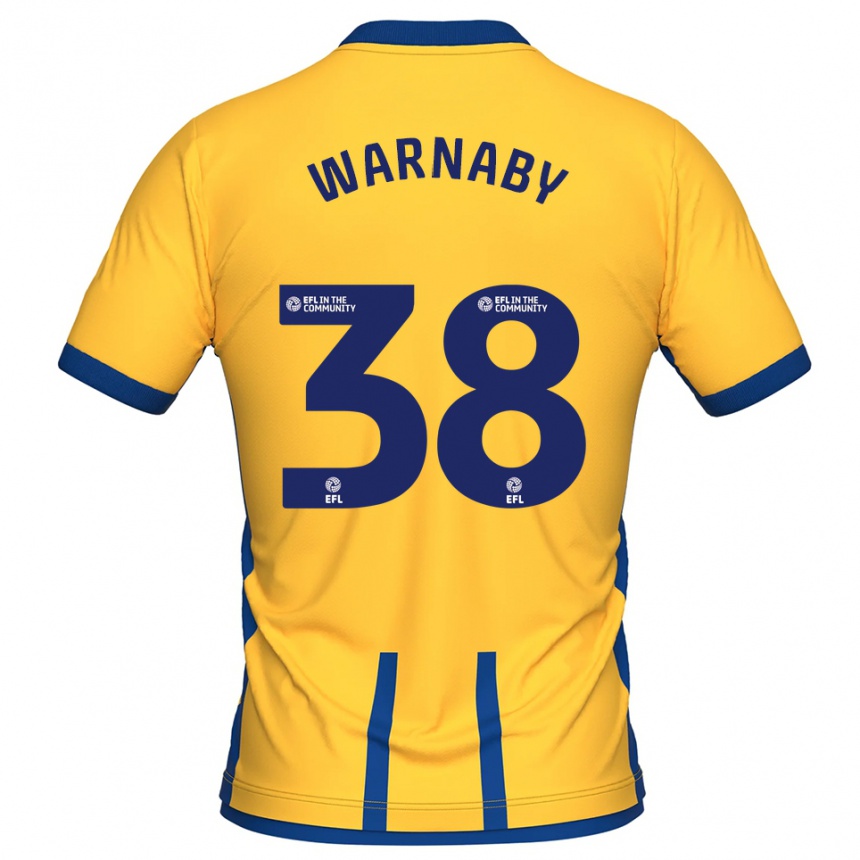 ילדים כדורגל לואיס סמואל ורנבי #38 צהוב כחול ג'רזי ביתית 2025/26