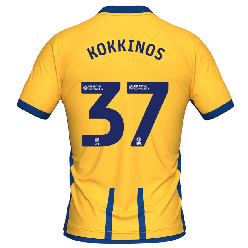 ילדים כדורגל רוני לואיס קוקינוס #37 צהוב כחול ג'רזי ביתית 2025/26