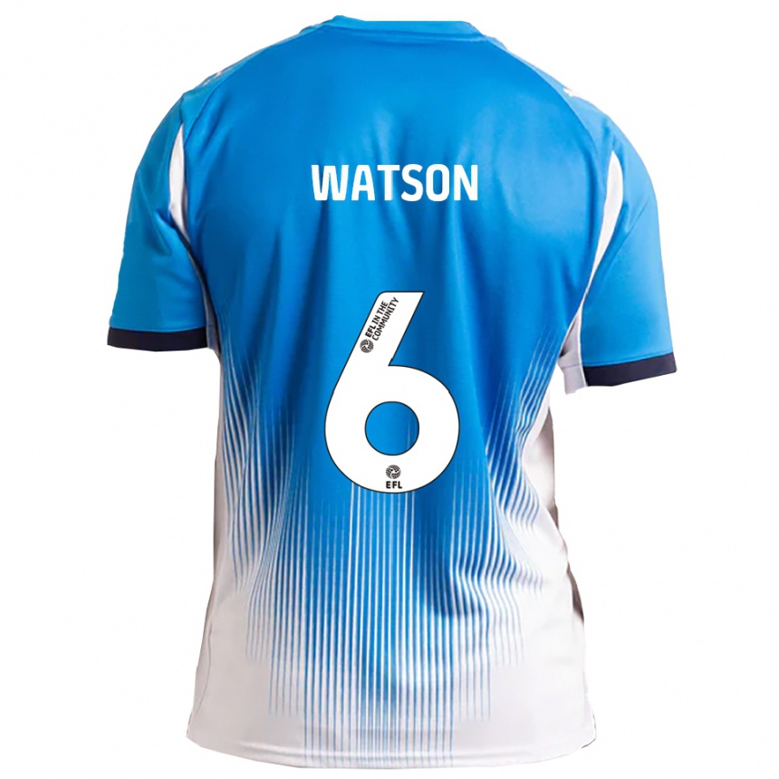 ילדים כדורגל ריס דין ווטסון #6 כחול לבן ג'רזי ביתית 2025/26