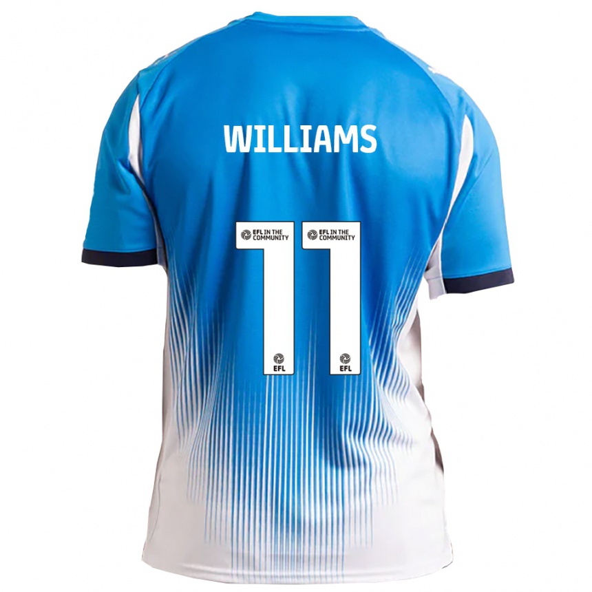 ילדים כדורגל Lee Williams #11 כחול לבן ג'רזי ביתית 2025/26