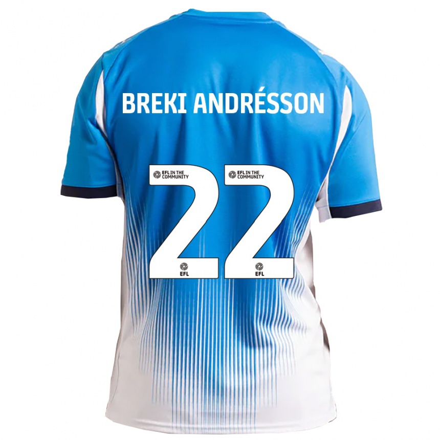 ילדים כדורגל Benoný Breki Andrésson #22 כחול לבן ג'רזי ביתית 2025/26