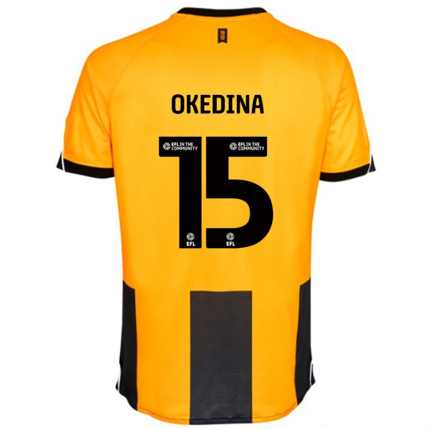 ילדים כדורגל ג'ובריל אוקדינה #15 כתום שחור ג'רזי ביתית 2025/26