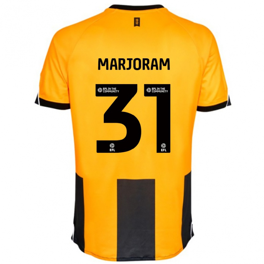 ילדים כדורגל Sophie Marjoram #31 כתום שחור ג'רזי ביתית 2025/26