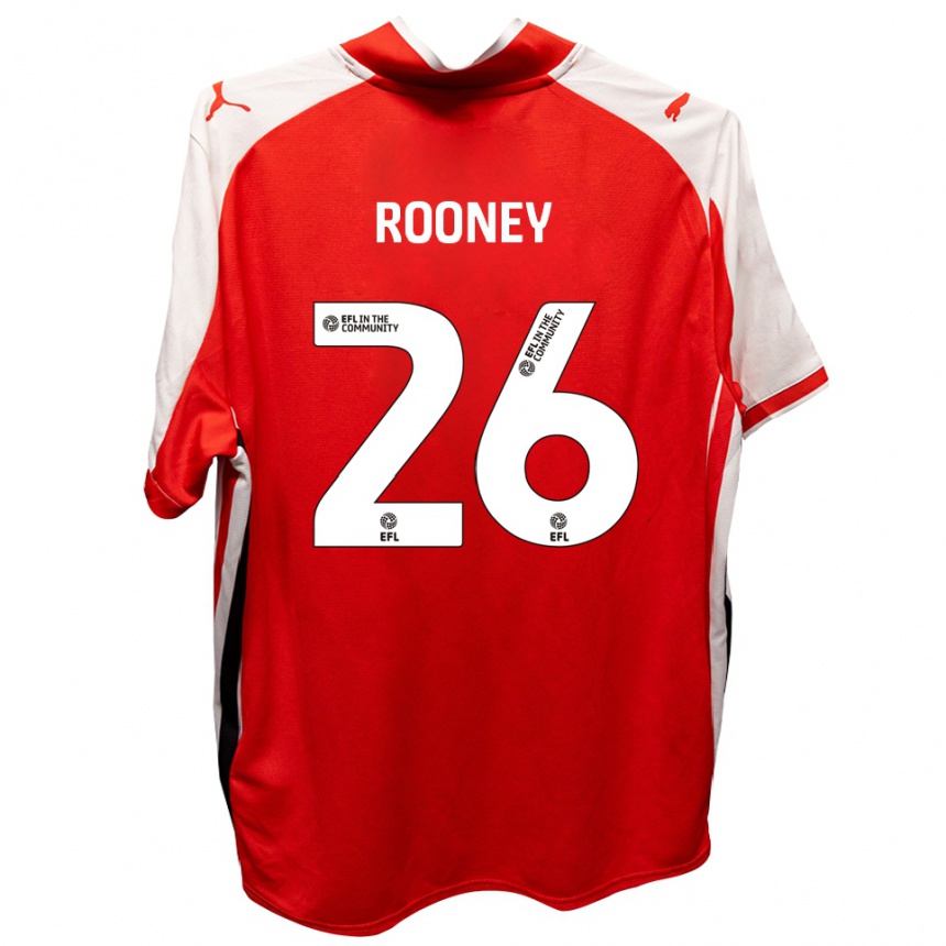 ילדים כדורגל שון רוני #26 אדום לבן ג'רזי ביתית 2025/26