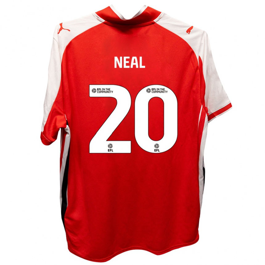 ילדים כדורגל הריסון ניל #20 אדום לבן ג'רזי ביתית 2025/26