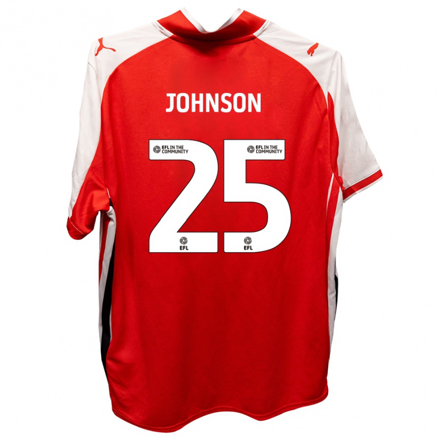 ילדים כדורגל Will Johnson #25 אדום לבן ג'רזי ביתית 2025/26
