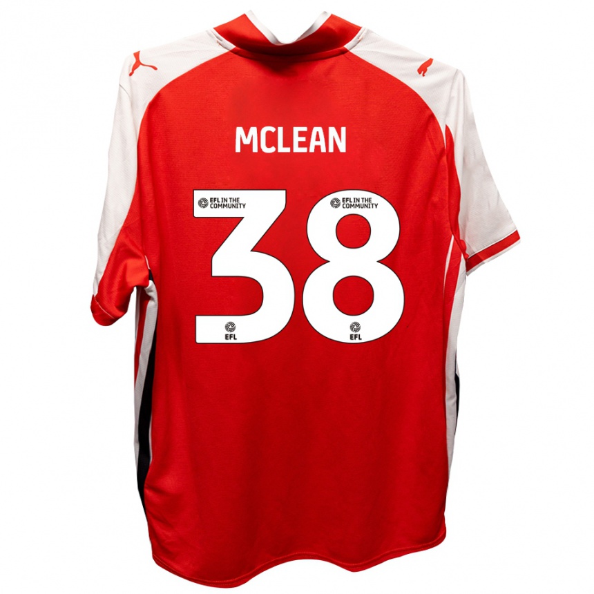 ילדים כדורגל קריספין מקלין #38 אדום לבן ג'רזי ביתית 2025/26