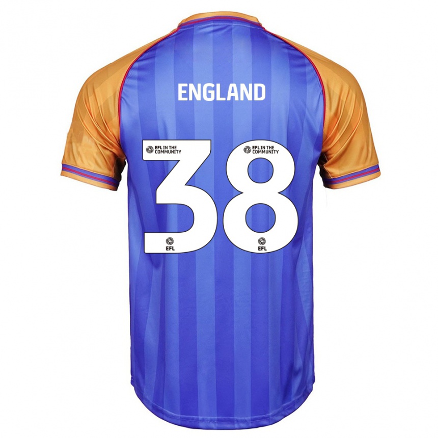 ילדים כדורגל Isaac England #38 כחול כתום ג'רזי ביתית 2025/26