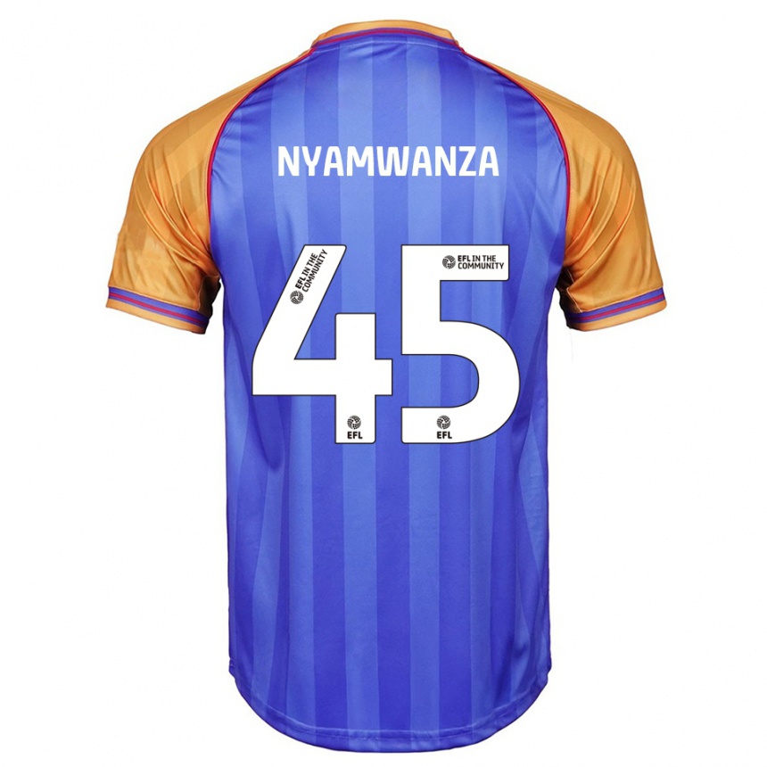 ילדים כדורגל Simba Nyamwanza #45 כחול כתום ג'רזי ביתית 2025/26