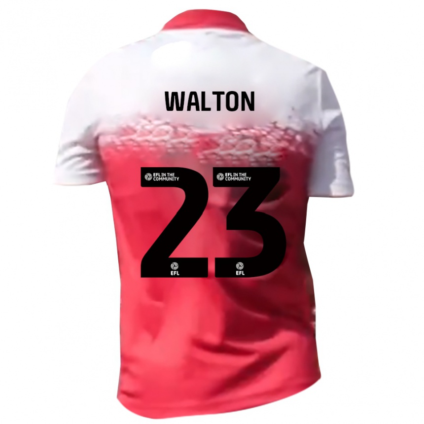 ילדים כדורגל Tyler Walton #23 אדום לבן ג'רזי ביתית 2025/26