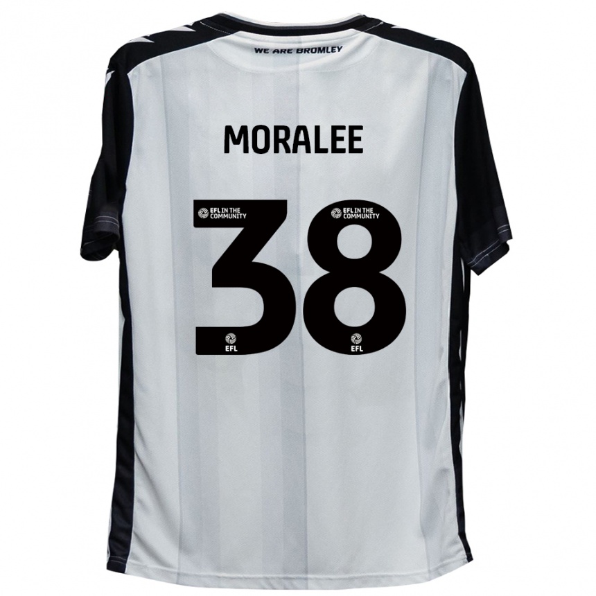 ילדים כדורגל פרנקי-ג׳יי מוראלי #38 לבן שחור ג'רזי ביתית 2025/26