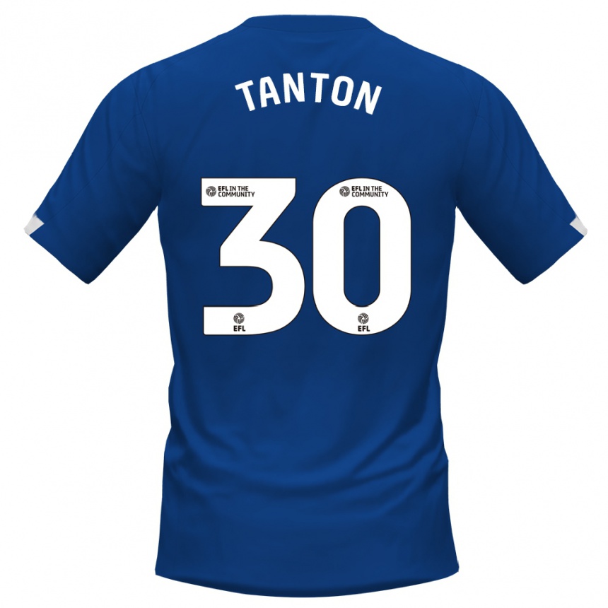 ילדים כדורגל דוואן טנטון #30 כחול לבן ג'רזי ביתית 2025/26