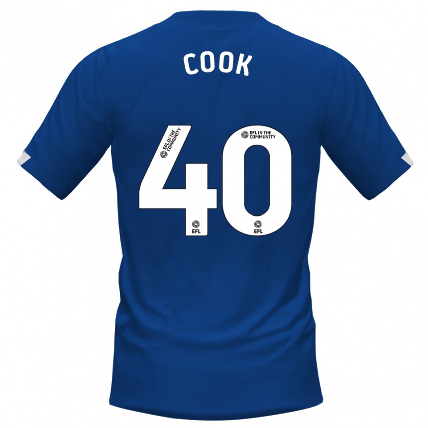 ילדים כדורגל Connor Cook #40 כחול לבן ג'רזי ביתית 2025/26