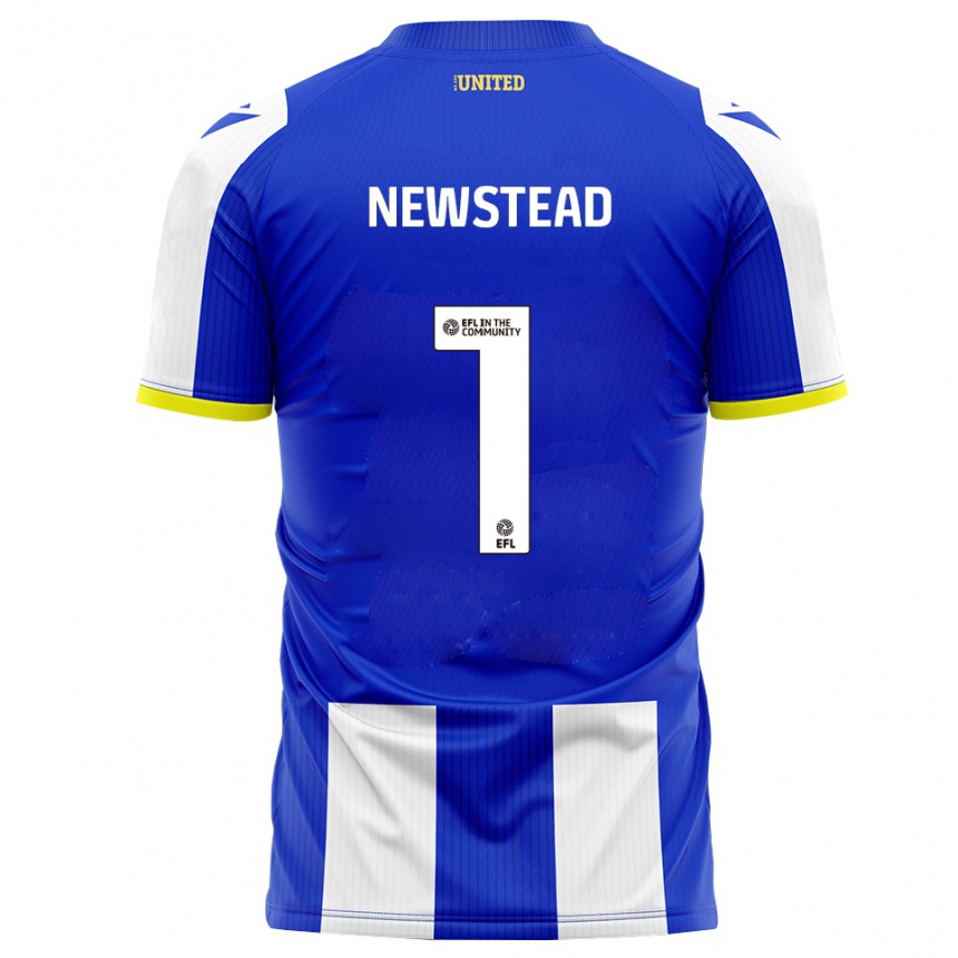 ילדים כדורגל Jamie-Louise Newstead #1 כחול לבן ג'רזי ביתית 2025/26