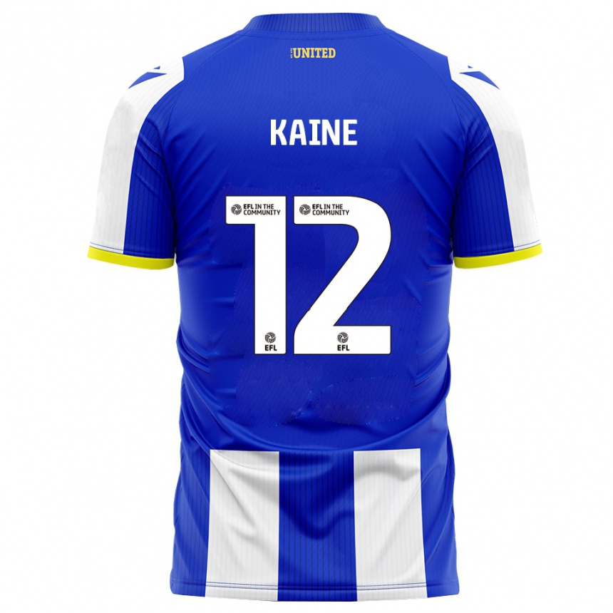 ילדים כדורגל Louise Kaine #12 כחול לבן ג'רזי ביתית 2025/26