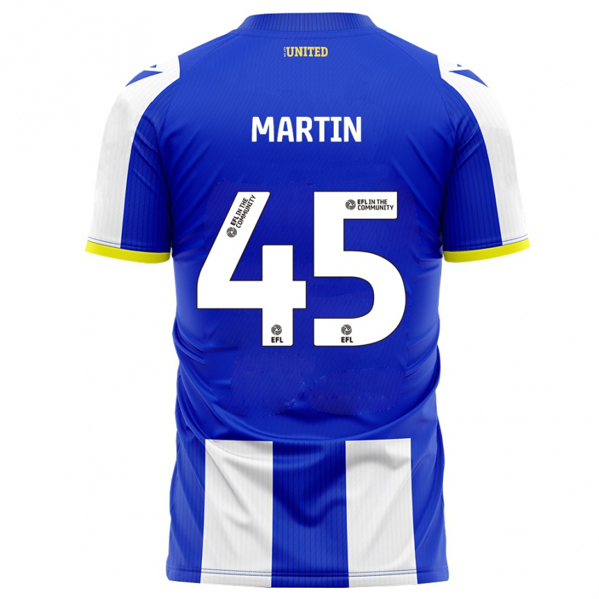 ילדים כדורגל Kai Martin #45 כחול לבן ג'רזי ביתית 2025/26