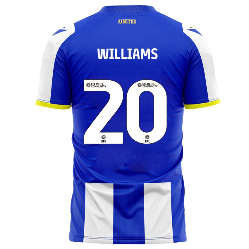 ילדים כדורגל Billie-Jo Williams #20 כחול לבן ג'רזי ביתית 2025/26