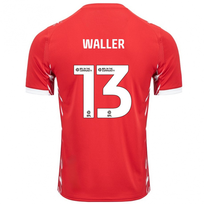 ילדים כדורגל סאם וויליאם ג׳ון וולר #13 אדום לבן ג'רזי ביתית 2025/26