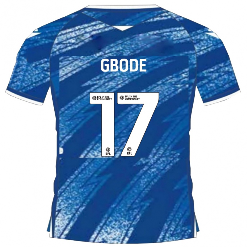 ילדים כדורגל Joseph Gbode #17 כחול לבן ג'רזי ביתית 2025/26