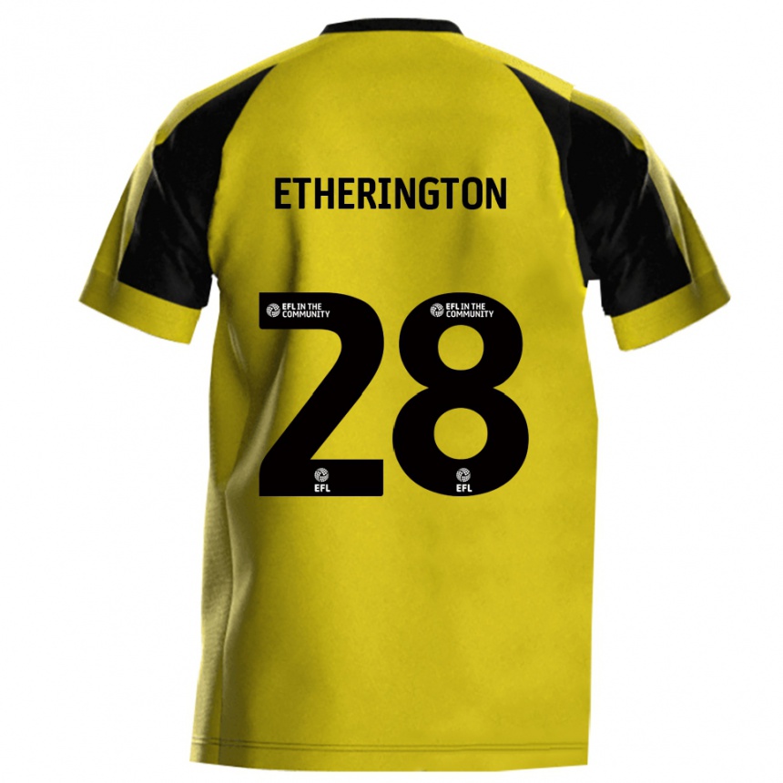 ילדים כדורגל מרקוס ג׳יימס אטרינגטון #28 צהוב אפור ג'רזי ביתית 2025/26