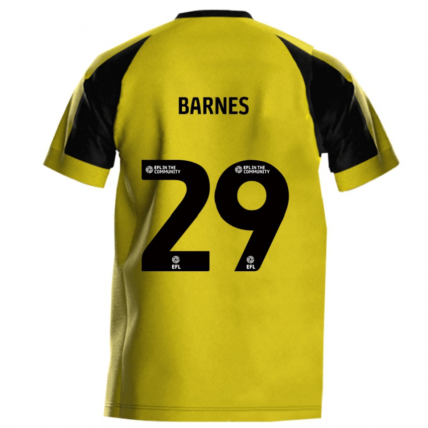 ילדים כדורגל Lucas Barnes #29 צהוב אפור ג'רזי ביתית 2025/26