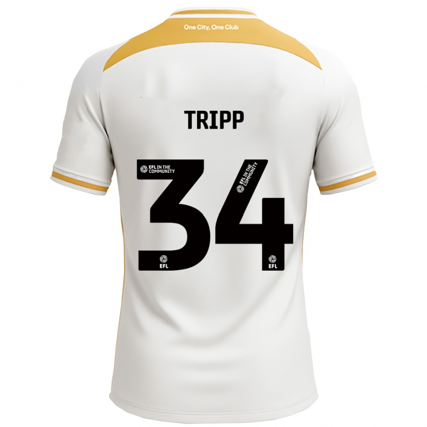 ילדים כדורגל קאלום טריפ #34 לבן זהב ג'רזי ביתית 2025/26